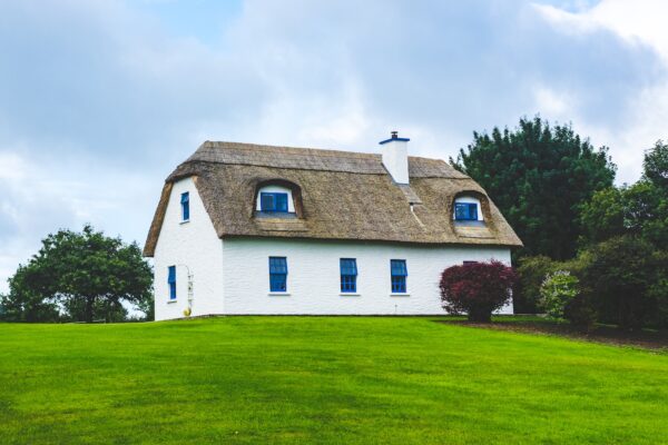 white and brown concrete house